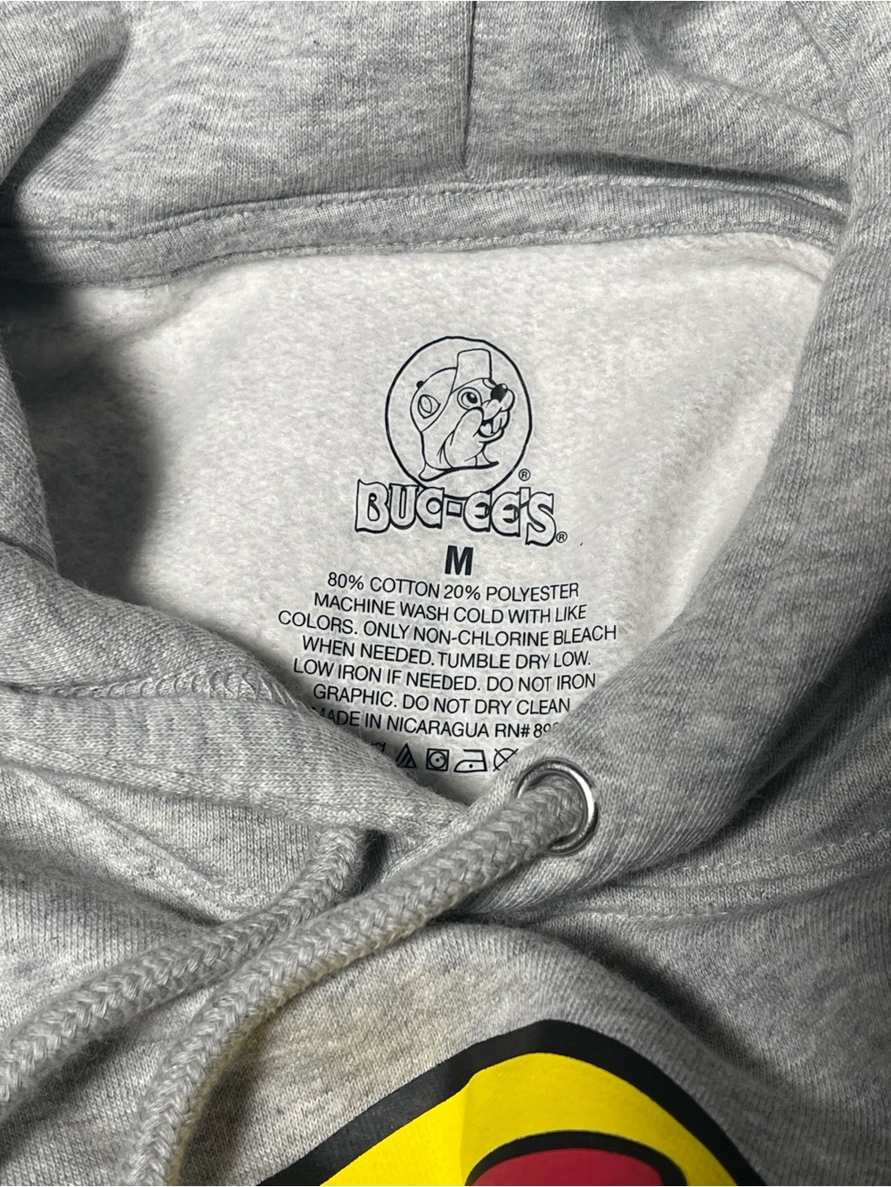 Buc-ee's Gray Graphic Pullover Hoodie - Men's Sweatshirt - Picture 2 of 2
